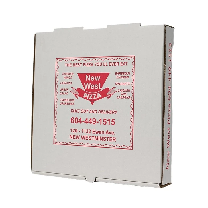 Maßgeschneiderte Logo-Pizzaschachtel mit umweltfreundlichem Kraftpapier