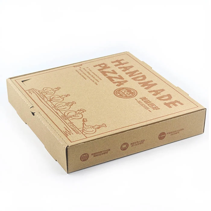 Luxus-Pizzaschachtel aus Wellpappe mit individuellem Logo in Lebensmittelqualität