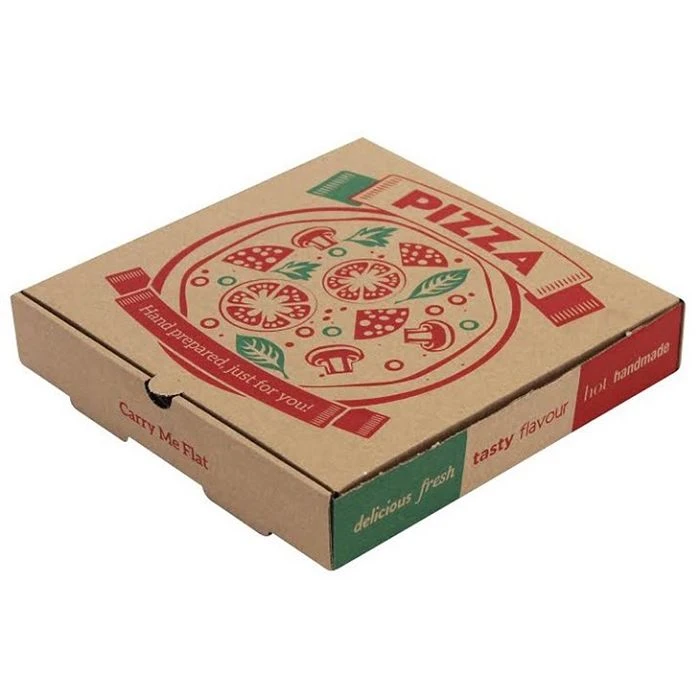 Bedruckte Pizzaschachtel
