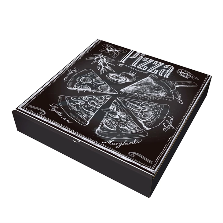 Professional Custom High Quality Pizza Box Color Card Box