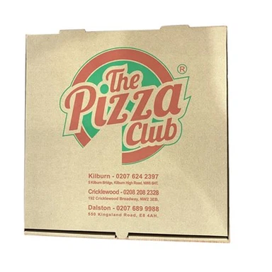 Maßgeschneiderte Pizzaschachtel aus abbaubarem Material