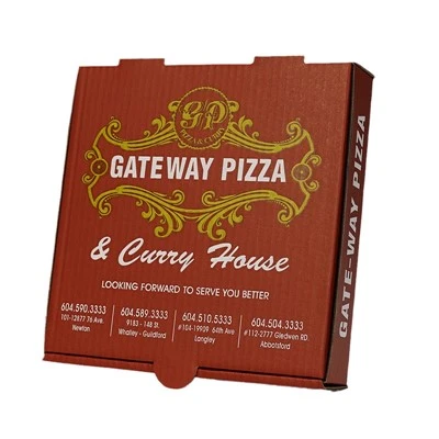 Verpackungsbox in Lebensmittelqualität, kundenspezifische Pizzabox aus Wellpappe