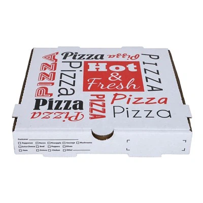 Tragbare, wiederverwendbare Pizzaschachtel aus Wellpappe
