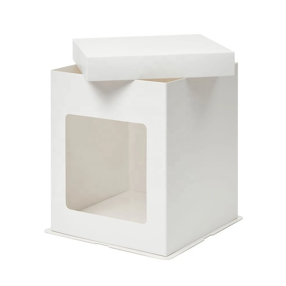 Hohe Kuchenbox mit transparentem Deckel