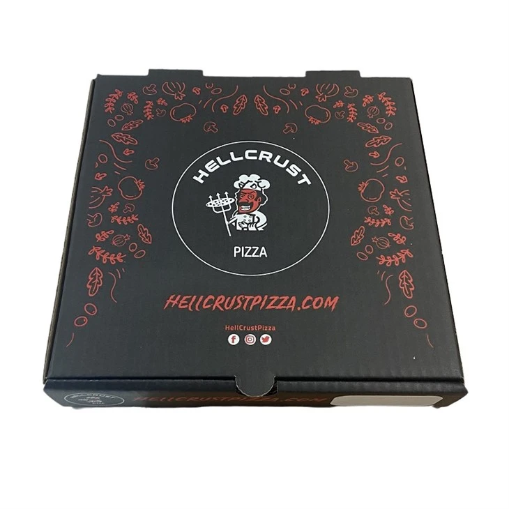 Personalisierte Luxus-Pizzaschachtel aus Wellpappe
